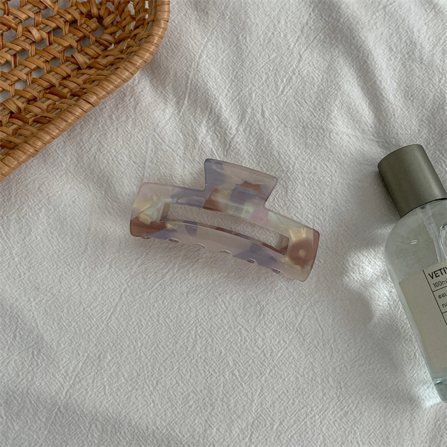 fashion color block acetic acid sheets hair claws 1 piece