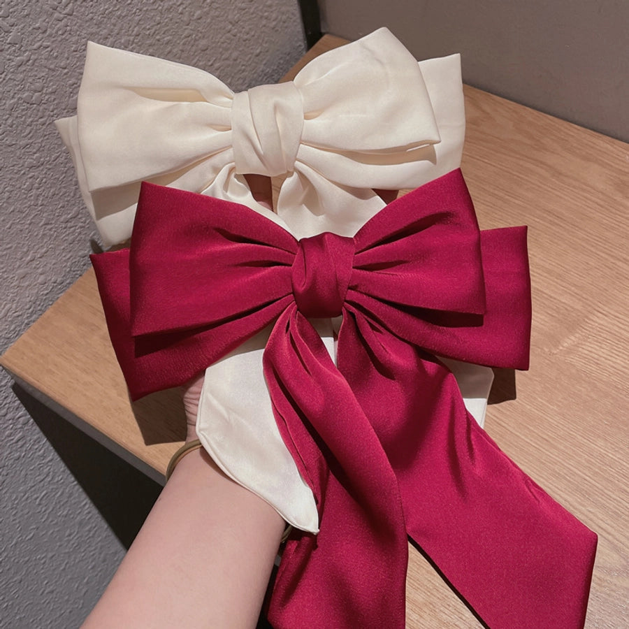 women's sweet simple style bow knot cloth hair clip