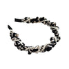 Women's Elegant Geometric Imitation Pearl Cloth Handmade Hair Band