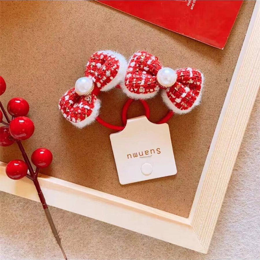 sweet bow knot cloth hair clip