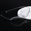 women's simple style waves flower bow knot metal inlay pearl zircon hair band