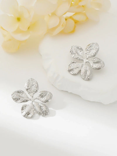 1 Pair Exaggerated Simple Style Oversized Flower Butterfly 304 Stainless Steel Ear Studs