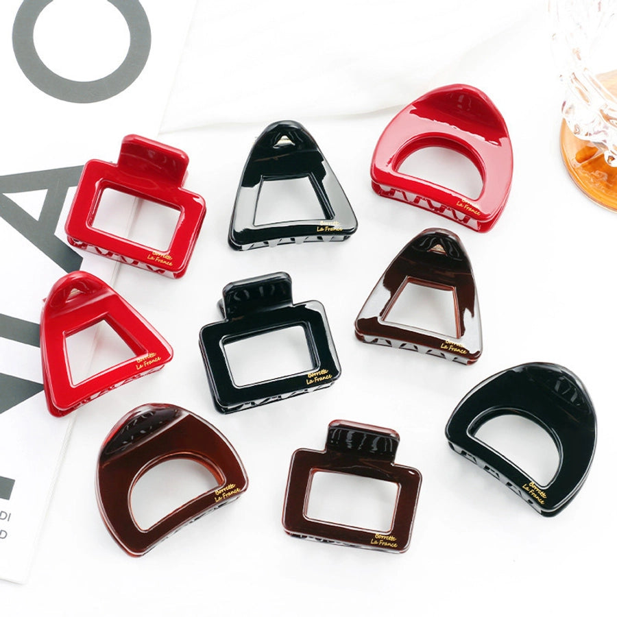 Women's Lady Geometric Plastic Hair Claws