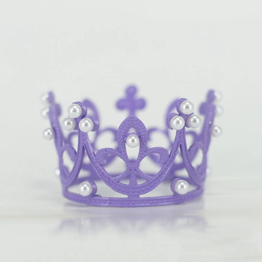 Women's Simple Style Crown Alloy Inlay Rhinestones Pearl Crown