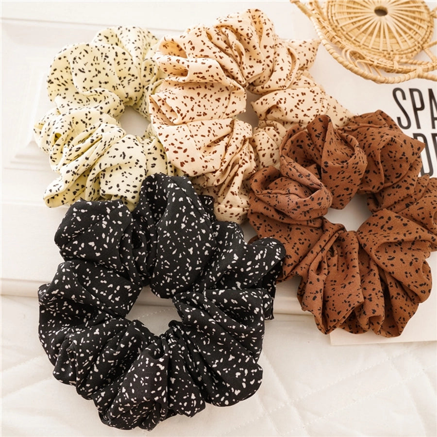 fashion polka dots cloth hair tie 1 piece