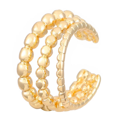 1 Piece IG Style Simple Style Geometric Plating Copper Ear Cuffs