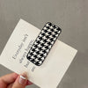 new word clip flashing diamond checkerboard pattern hairpin hair accessories