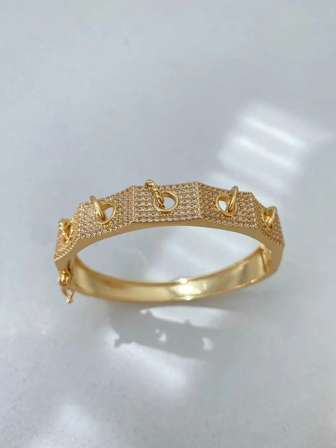 Jewelry Vintage Style Geometric Copper Mixed Metal Rings Bracelets