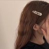 lady star metal inlay rhinestones hair clip