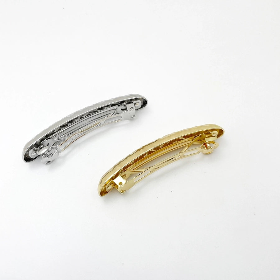 Women's Casual Elegant Simple Style Solid Color Rectangle Alloy Hair Clip