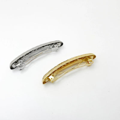 Women's Casual Elegant Simple Style Solid Color Rectangle Alloy Hair Clip