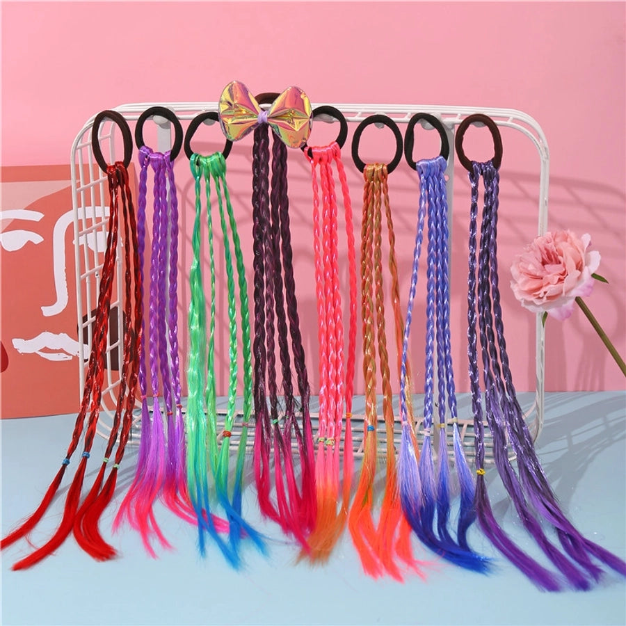 streetwear solid color rubber band hair tie