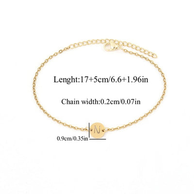 Elegant Simple Style Classic Style Letter 201 Stainless Steel 304 Stainless Steel Bracelets In Bulk