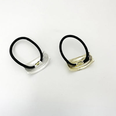 Women's Casual Elegant Solid Color Alloy Elastic Band Hair Tie