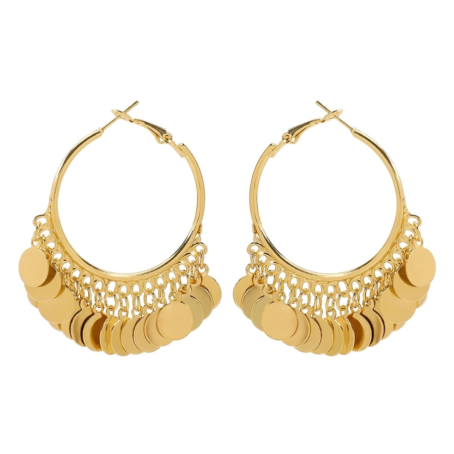 1 Pair Retro Round Star Heart Shape Plating Iron Gold Plated Earrings