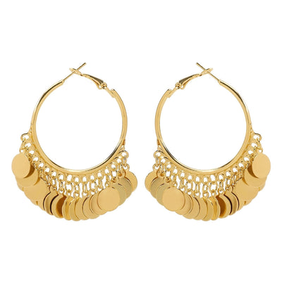 1 Pair Retro Round Star Heart Shape Plating Iron Gold Plated Earrings