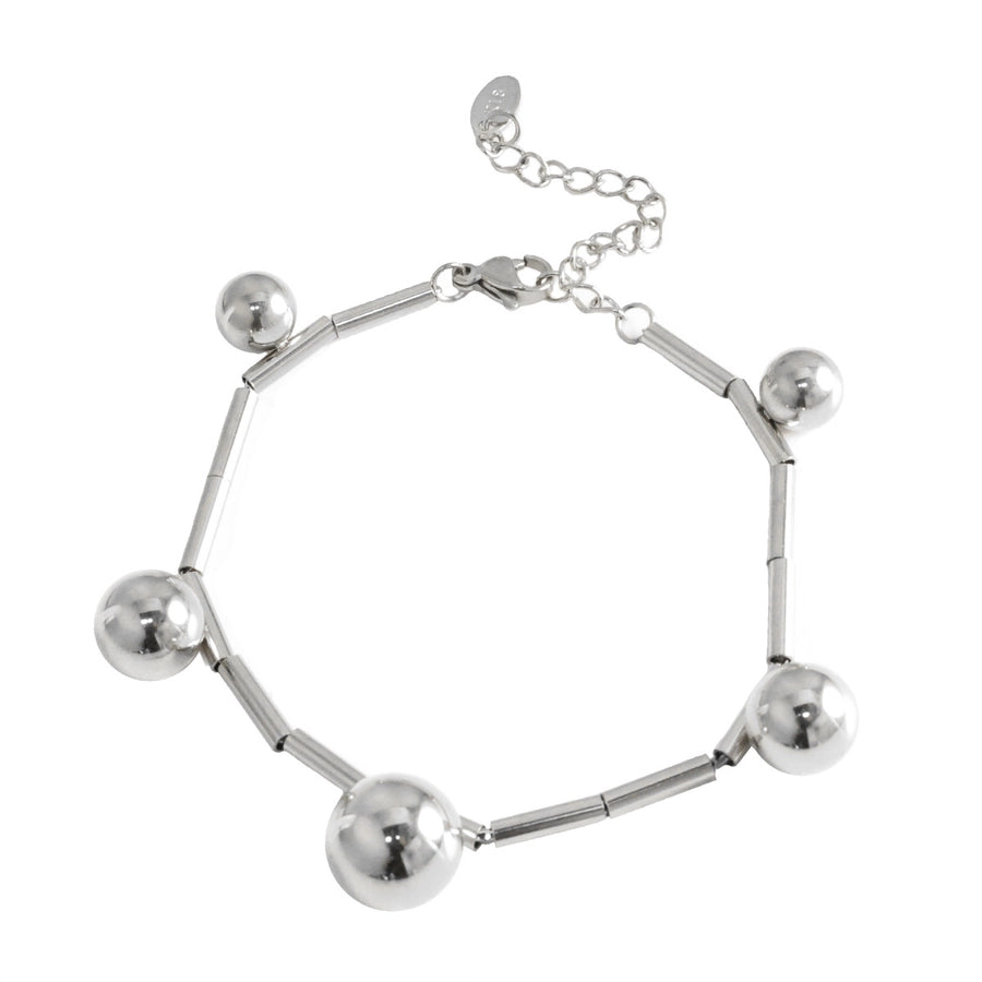 Jewelry Streetwear Geometric 304 Stainless Steel Plating Multi Charms Bracelet Multi Charms Necklace