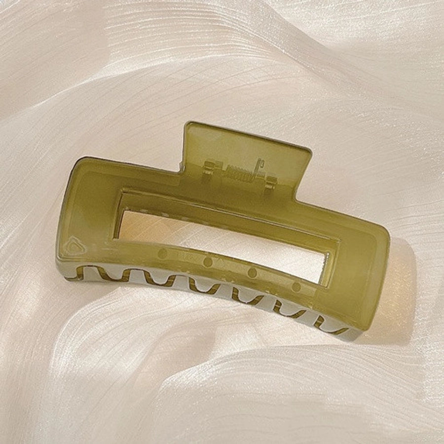 simple style geometric plastic hair claws 1 piece