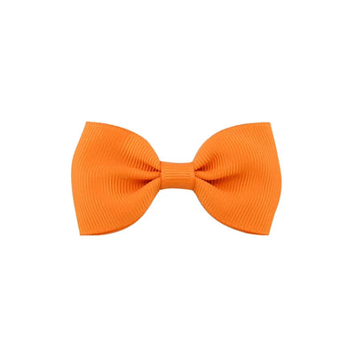 european and american solid color children's bow cute hairpin