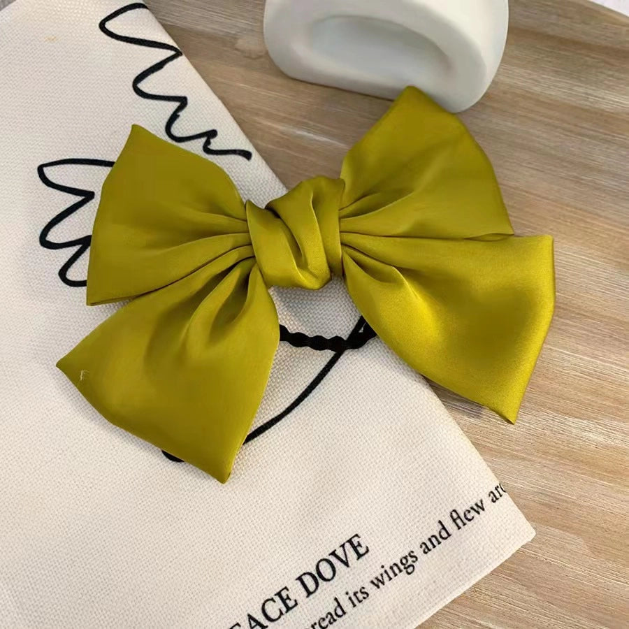 korean style bow knot cloth hair clip hair tie 1 piece