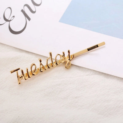 Women's IG Style Korean Style Letter Alloy Plating Hair Clip