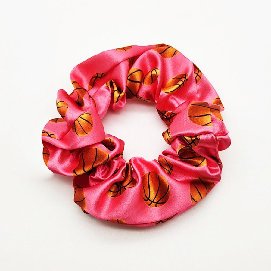 fashion baseball basketball satin hair tie 1 piece