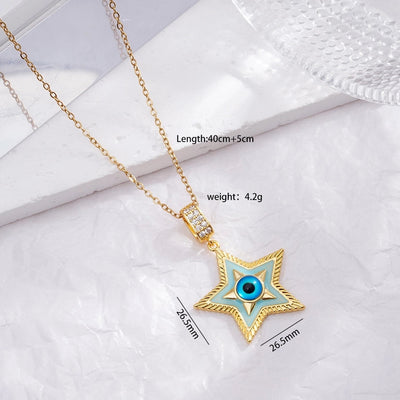 Jewelry Glam Lady Sexy Eye 304 Stainless Steel Copper Pendant Necklace