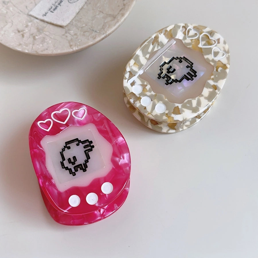 Cute Women's Heart Shape Acetic acid sheets Hair Claws