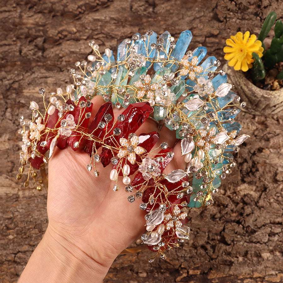 Women's Simple Style Classic Style Color Block Alloy Inlay Crystal Rhinestones Hair Band