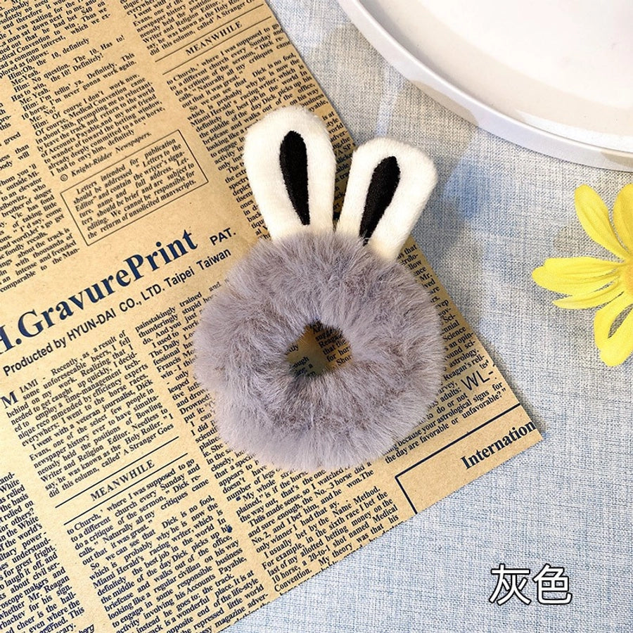 fashion cartoon plush handmade hair tie 1 piece