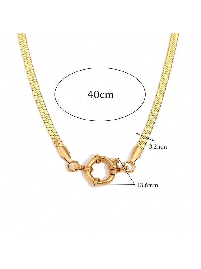 Jewelry Lady Geometric 306 Stainless Steel Plating Necklace