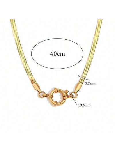 Jewelry Lady Geometric 306 Stainless Steel Plating Necklace