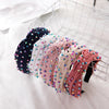 retro knot four-sided bomb inlay beads hair band 1 piece