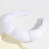 women's lady solid color sponge knit rib-knit hair band