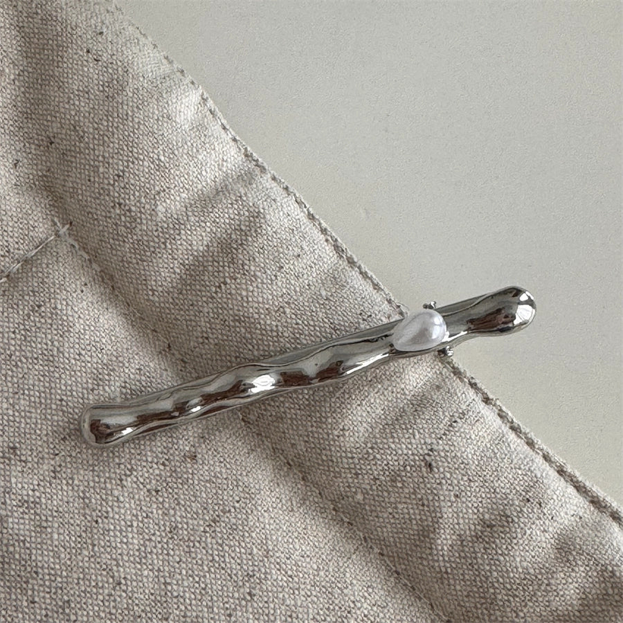 Women's Simple Style Classic Style Solid Color Alloy Inlay Pearl Hair Clip