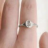 Copper Plating Floral Rings