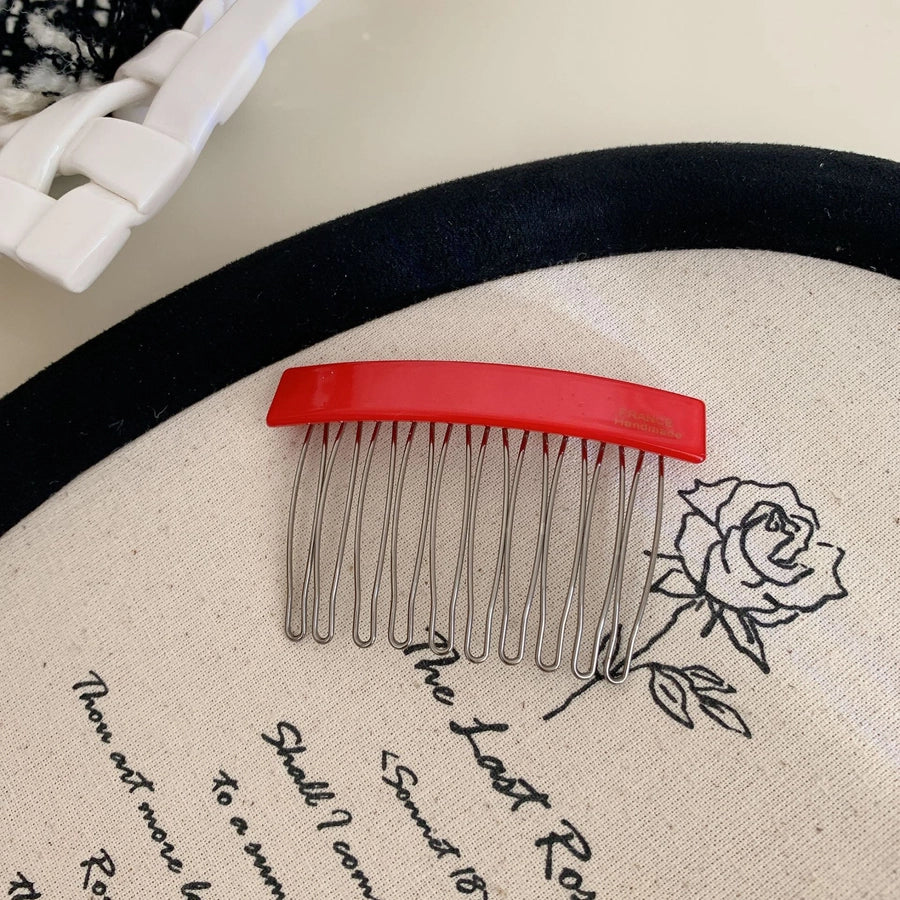 Women's Casual Simple Style Streetwear Geometric Acetic acid sheets Metal Insert comb