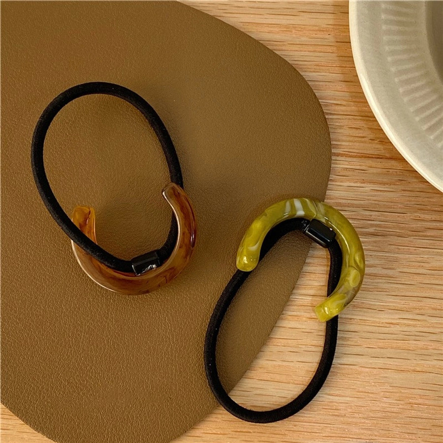 Women's Elegant Marble Acetic acid sheets Hair Tie