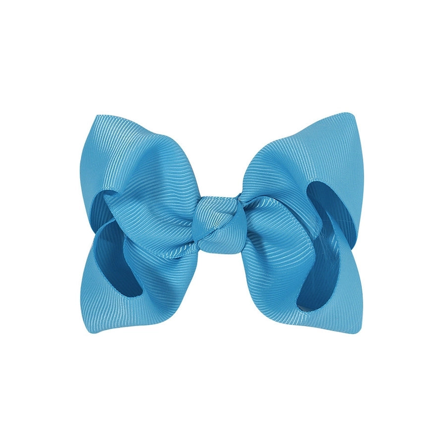 fashion bow knot polyester rib hair clip