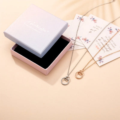 Jewelry Elegant Simple Style Commute Circle 304 Stainless Steel Rose Gold Plated Pendant Necklace