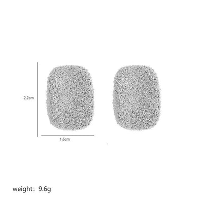 1 Pair Casual Elegant Sexy Geometric Square Copper K Gold Plated Ear Studs