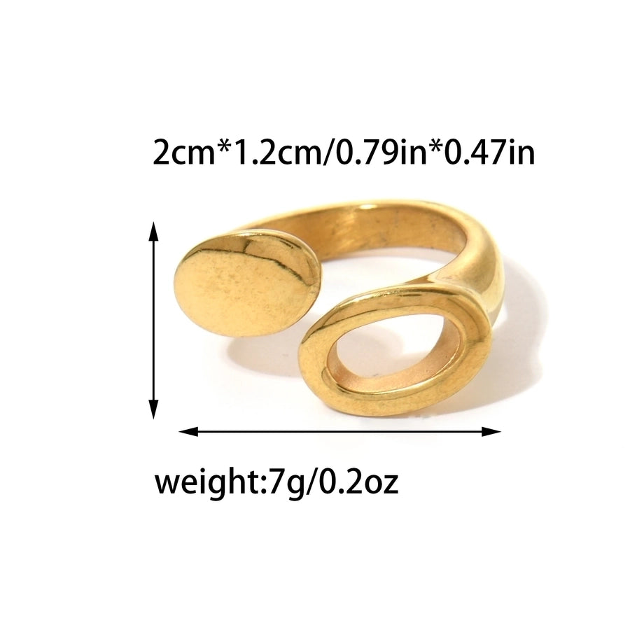 Jewelry Modern Style Simple Style Commute Geometric 304 Stainless Steel 14K Gold Plated Rings