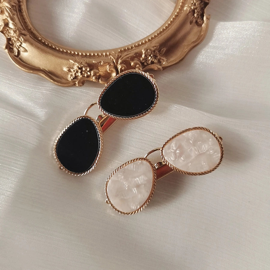 Fashion Elegant Glasses Hairpin Outgoing  Headwear Women's Online Red Style Side Clip Top Clip Hair Accessories Bangs Clip