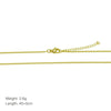 Copper 18K Gold Plated Solid Color Necklace