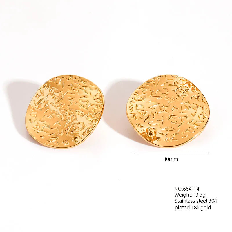 1 Pair Retro French Style Classic Style Geometric Flower 304 Stainless Steel Artificial Pearls 18K Gold Plated Imitation Gold  Ear Studs