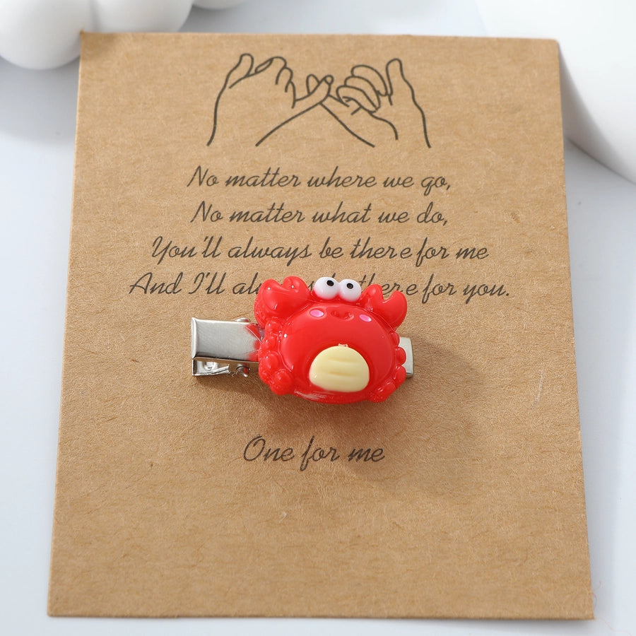 Women's Cute Animal Arylic Alloy Hair Clip