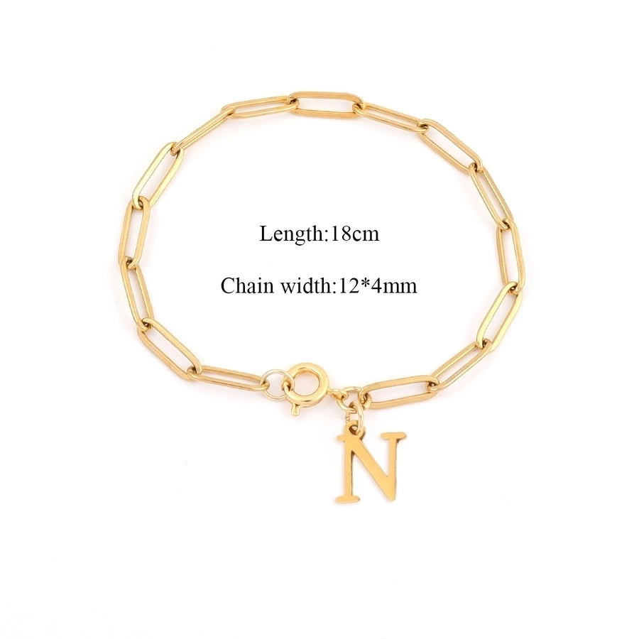 Basic Classic Style Letter 201 Stainless Steel 304 Stainless Steel Bracelets In Bulk