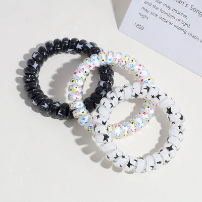 cute star plastic hair tie