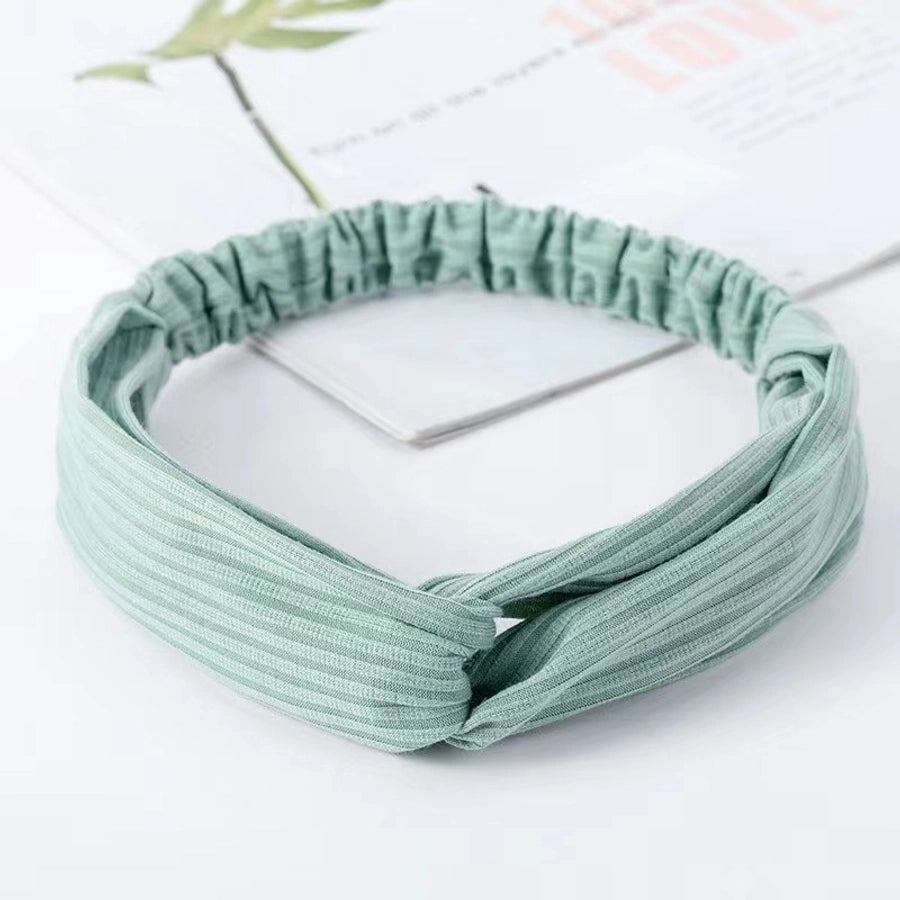 casual simple style stripe solid color cloth stripe hair band