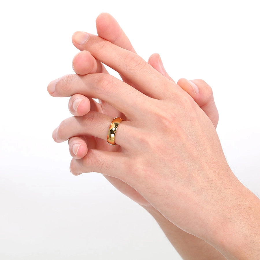 Jewelry Simple Style Geometric 304 Stainless Steel 18K Gold Plated Rings